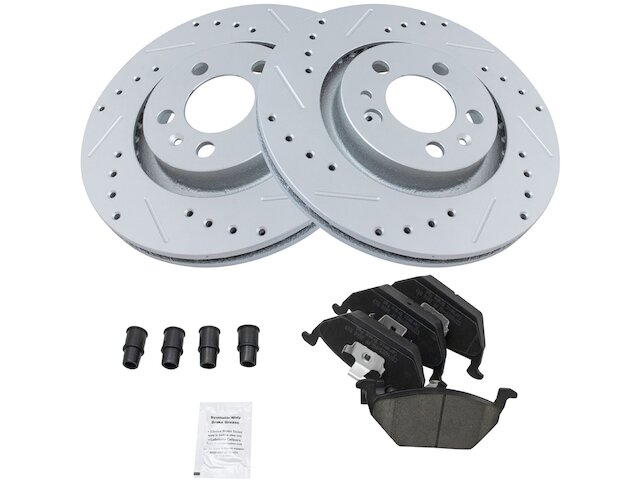 Front Brake Pad and Rotor Kit - 2000-2006, 2009-2010 Volkswagen Beetle - TRQ 7454-07514696