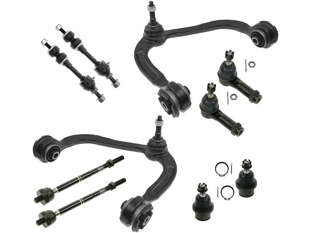 Control Arm Ball Joint Tie Rod End Kit 10 Piece Set - 2005-2008 Ford F-150 RWD (From 11/00/2004) - TRQ 18250-07520607