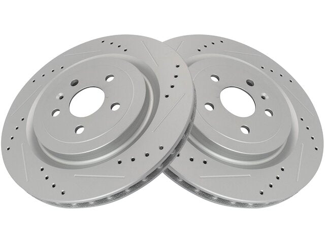 Rear Brake Rotor Set 2 Piece - 2010-2015, 2017-2022 Chevrolet Camaro - TRQ 30402-07523609