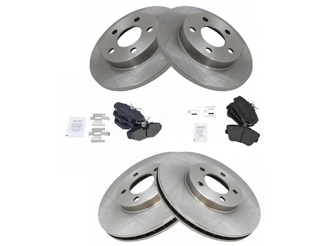 Front and Rear Brake Pad and Rotor Kit - 1995-2002 Lincoln Continental - TRQ 5619-07524768
