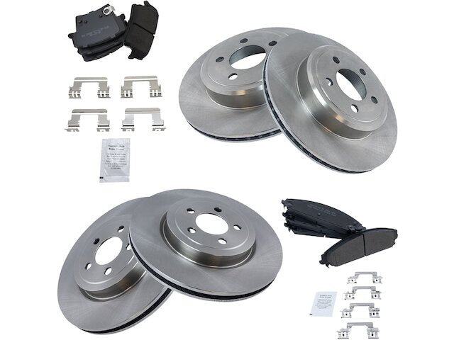 Front and Rear Brake Pad and Rotor Kit - 2005-2008 Dodge Magnum - TRQ 18192-07539450