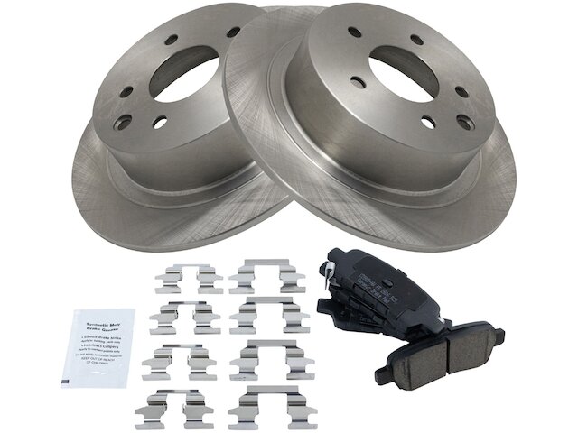 Rear Ceramic Brake Pad and Rotor Kit - 2002-2019 Nissan Altima - TRQ 6677-07549360