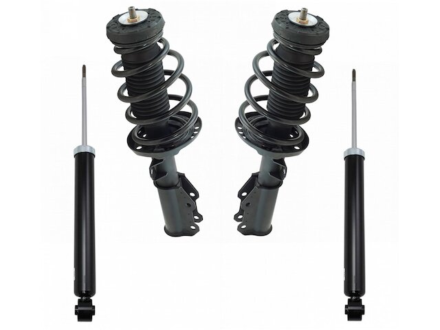 Front and Rear Shock Strut and Coil Spring Kit 4 Piece - 2010-2016 Buick LaCrosse AWD - TRQ 30474-07551641