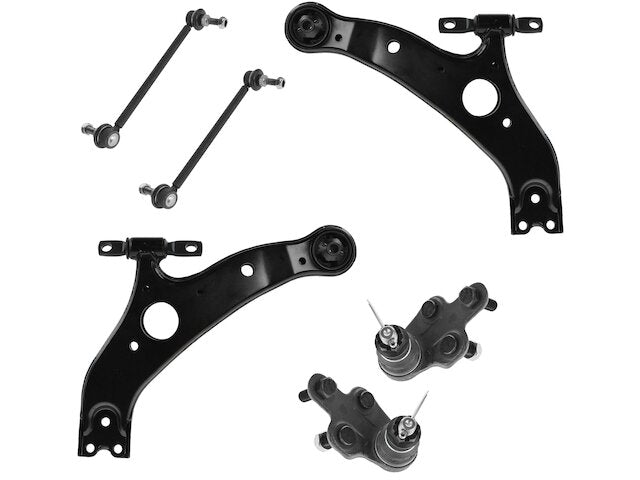 Control Arm Ball Joint Sway Bar Link Kit - 6 Piece - 2004-2010 Toyota Sienna - TRQ 18026-07553120