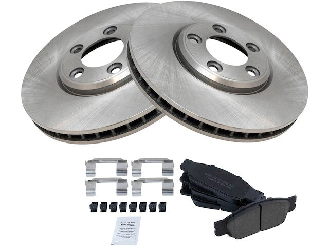 Front Brake Pad and Rotor Kit - 2000-2002 Jaguar S Type - TRQ 545-07570314