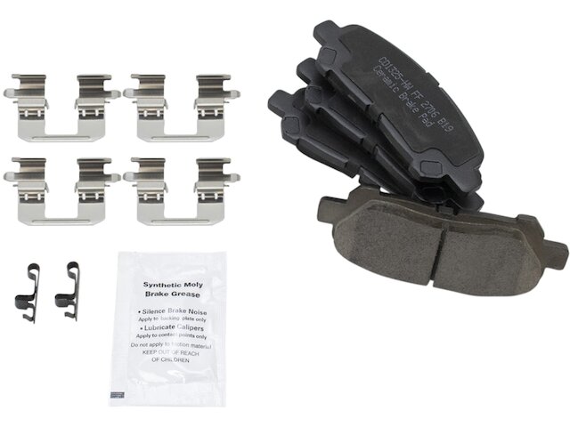 Rear Brake Pad Set - 2008-2013 Toyota Highlander - TRQ 28609-07581958
