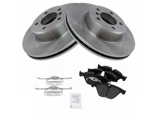 Front Brake Pad and Rotor Kit - 2009-2010 BMW 535i xDrive - TRQ 30300-07582157