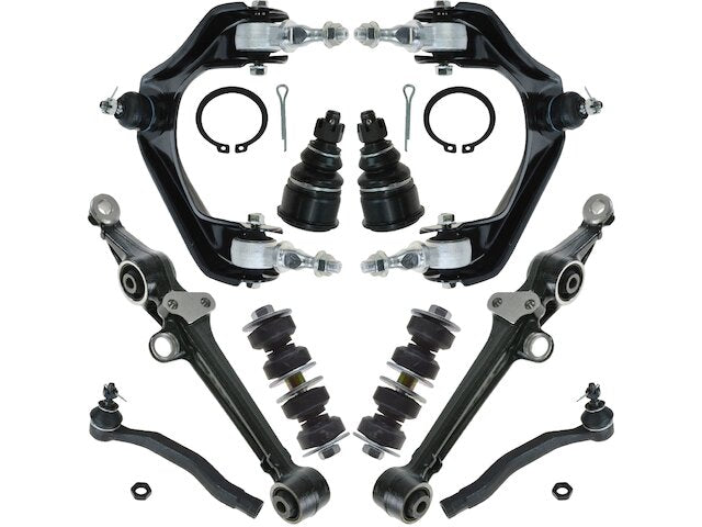 Front Control Arm Ball Joint Tie Rod and Sway Bar Link Kit 10 Piece - 1995-1998 Honda Odyssey - TRQ 6032-07618906