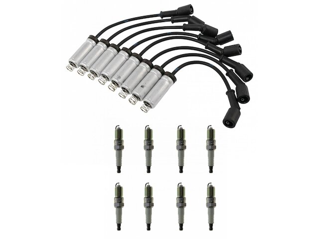 Spark Plug Wire Set with Spark Plugs 9 Piece - 2000-2006 GMC Yukon XL 1500 - DIY Solutions 4306-07621824