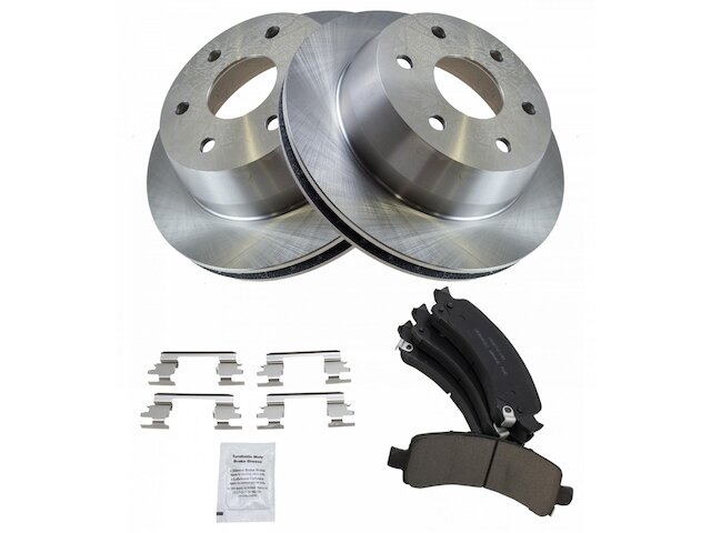 Rear Brake Pad and Rotor Kit - 2002-2006 GMC Yukon RWD - TRQ 4304-07624345