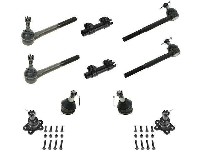 Front Ball Joint and Tie Rod End Kit 10 Piece - 1995-1999 GMC Yukon RWD 5.7L V8 - TRQ 4297-07625756