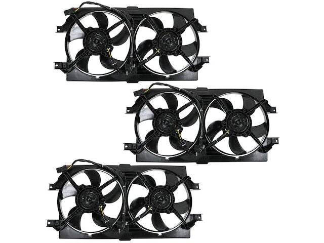 Radiator Fan Assembly 3 Piece Set - 1998-2004 Dodge Intrepid - DIY Solutions 1905-07626207