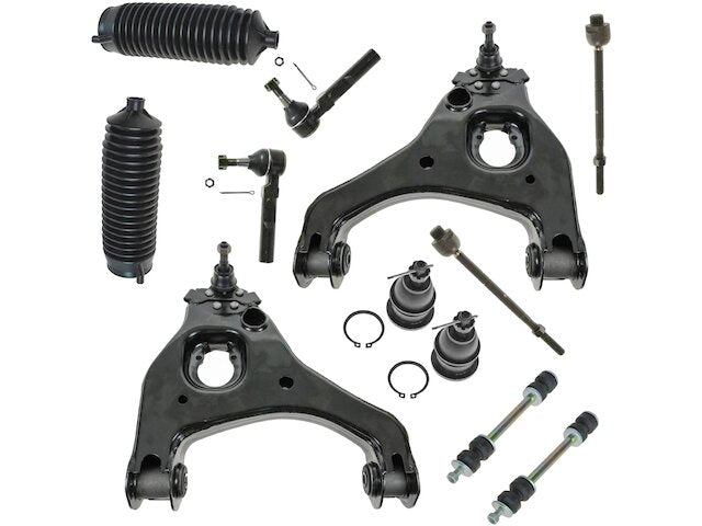 Front Control Arm Ball Joint Tie Rod End Kit 12 Piece - 2007 Chevrolet Silverado 1500 Classic RWD - TRQ 137387-07637710