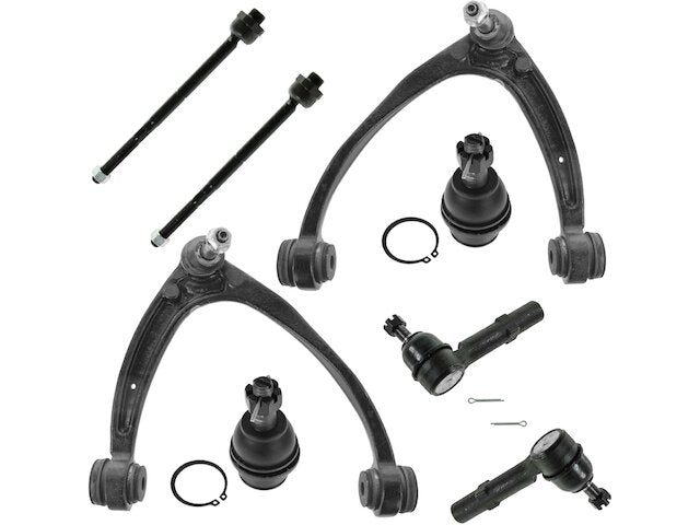 Front Control Arm Ball Joint Tie Rod End Kit 8 Piece - 2007-2013 Cadillac Escalade EXT - TRQ 127840-07654451