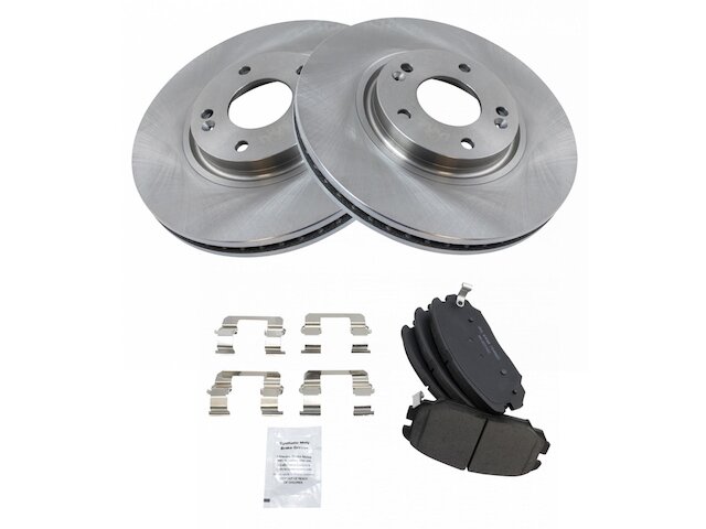 Front Brake Pad and Rotor Kit - 2006-2011 Hyundai Azera - TRQ 18951-07654543