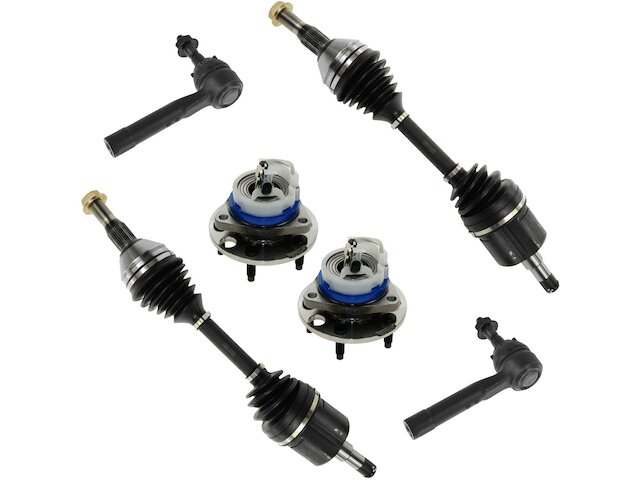 Front Axle Wheel Hub Tie Rod End Kit 6 Piece - 2000-2007 Chevrolet Monte Carlo - TRQ 3555-07655164