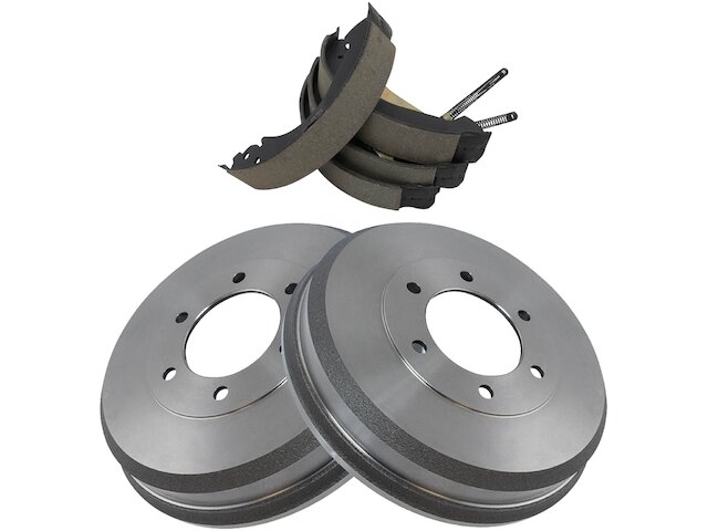 Rear Brake Drum and Brake Shoe Kit - 2004-2008 Chevrolet Colorado - TRQ 18180-07659516