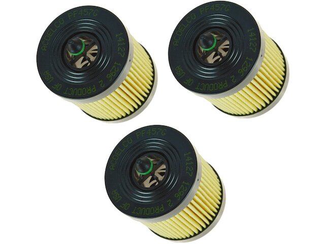 Oil Filter Set 3 Piece Set - 2002-2004 Pontiac Grand Am 2.2L 4-Cylinder - DIY Solutions 4691-07659981