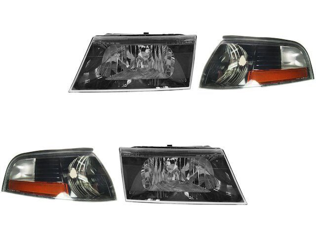 Headlight Assembly and Parking Light Kit - 4 Piece - 2003-2004 Mercury Marauder - DIY Solutions 5778-07662707