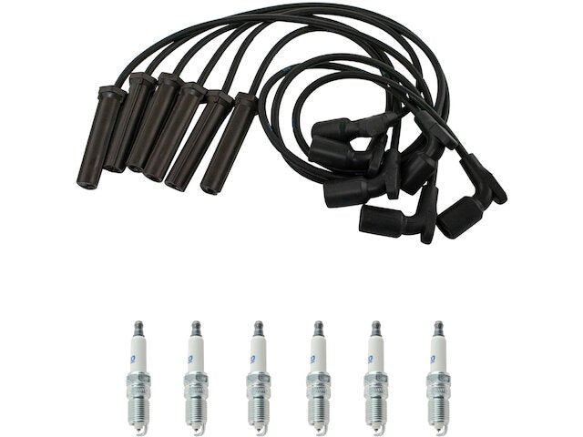 Spark Plug Wire Set with Spark Plugs 7 Piece - 2006-2007 Chevrolet Monte Carlo - DIY Solutions 18758-07668753