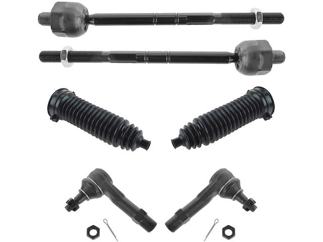 Tie Rod End and Steering Bellows Kit 6 Piece - 2001-2005 Ford Explorer Sport Trac - TRQ 18628-07680330