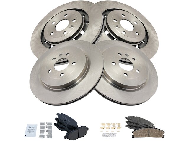 Front and Rear Brake Pad and Rotor Kit - 2013-2019 Ford Explorer - TRQ 119540-07688123
