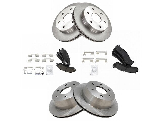 Front and Rear Brake Pad and Rotor Kit - 2007 Chevrolet Silverado 1500 Classic - TRQ 137387-07692212