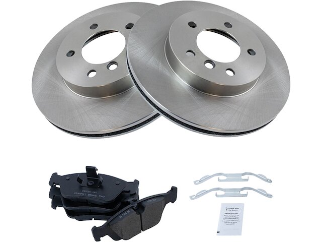 Front Brake Pad and Rotor Kit - 2001-2006 BMW 325Ci - TRQ 966-07704722