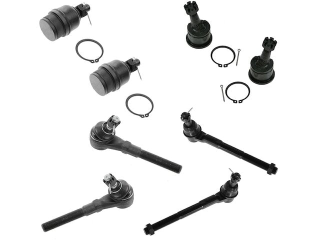 Front Ball Joint and Tie Rod End Kit 8 Piece - 1997-2002 Ford Expedition RWD - TRQ 5246-07716774