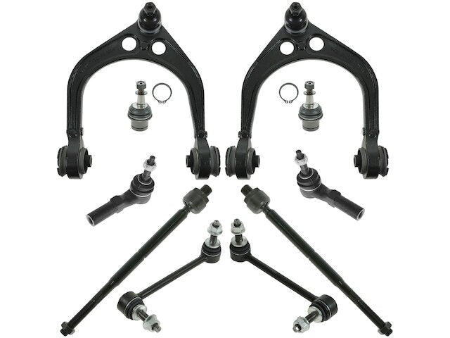 Front Control Arm Ball Joint Tie Rod End Kit 10 Piece - 2005-2010 Chrysler 300 RWD - TRQ 18229-07719064