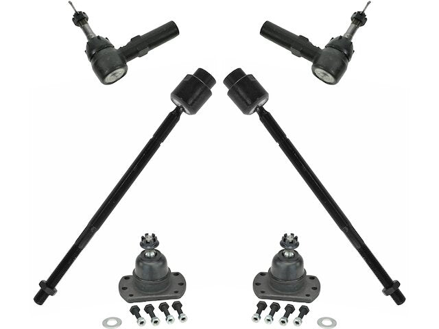 Front Ball Joint and Tie Rod End Kit 6 Piece - 1995-1997 Chevrolet Monte Carlo - TRQ 3551-07722211
