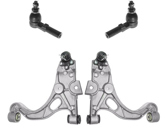 Front Control Arm and Tie Rod End Kit 4 Piece - 2000-2005 Cadillac DeVille - TRQ 2800-07741614