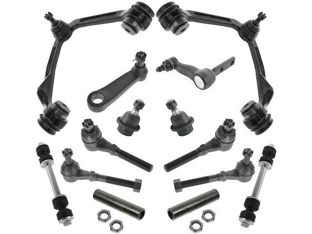 Front Control Arm Ball Joint Tie Rod End Kit 14 Piece - 1997-2002 Ford Expedition 4WD - TRQ 5246-07750099