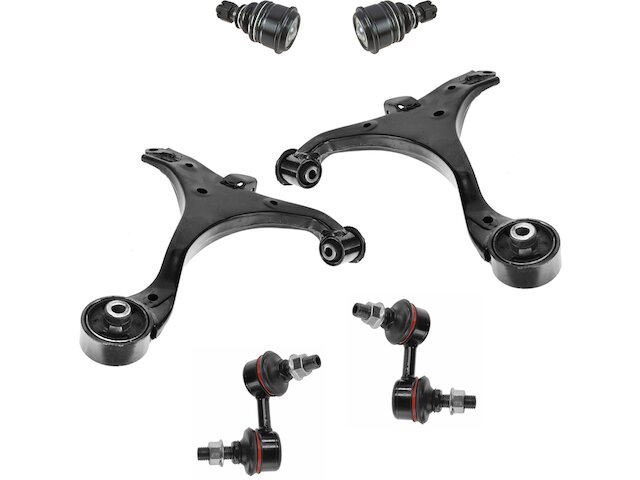Front Control Arm Ball Joint Sway Bar Link Kit - 6 Piece - 2001-2005 Honda Civic - TRQ 6013-07752872