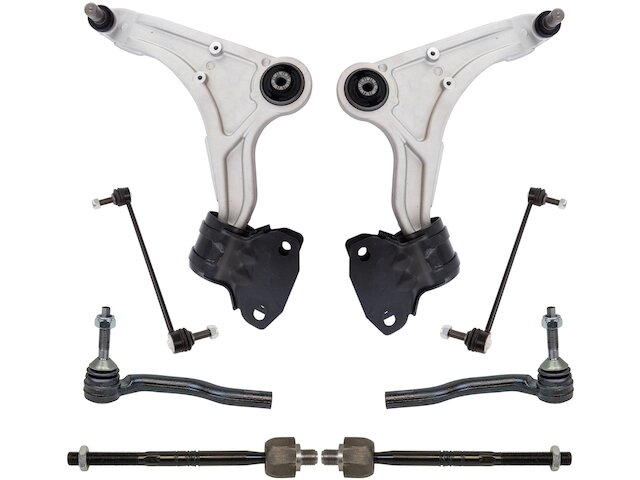 Front Control Arm Sway Bar Link Tie Rod Kit 8 Piece - 2013-2020 Lincoln MKZ - TRQ 124247-07757036