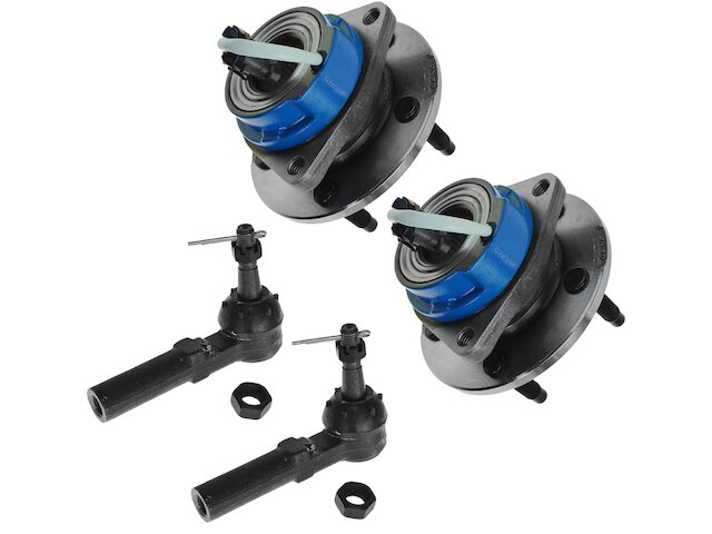 Front Wheel Hub Assembly and Tie Rod End Kit 4 Piece - 2004-2008 Pontiac Grand Prix - TRQ 18007-07757893