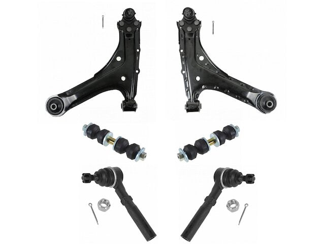 Front Control Arm Ball Joint Tie Rod and Sway Bar Link Kit 6 Piece - 1995-2005 Pontiac Sunfire - TRQ 4799-07762011