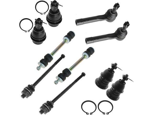 Front Ball Joint Sway Bar Link Tie Rod End Kit 10 Piece - 2000-2006 GMC Yukon - TRQ 28427-07764301