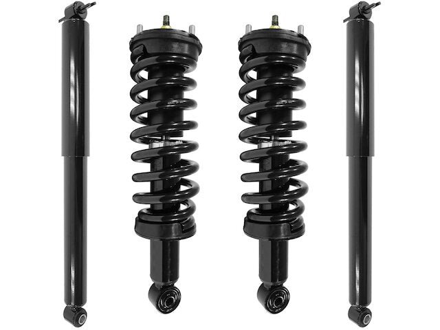 Front and Rear Suspension Strut and Shock Absorber Assembly Kit - 2004-2012 GMC Canyon RWD - Unity 17880-07784072