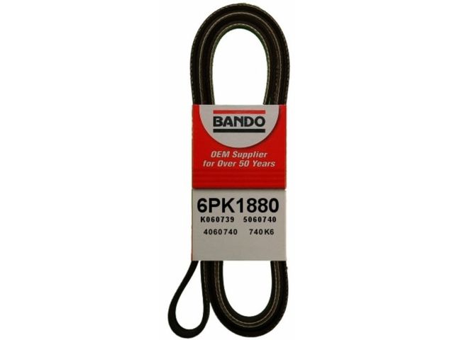 Water Pump, Alternator, Air Conditioning and Power Steering Accessory Drive Belt - 2004-2006 Mitsubishi Lancer 2.4L 4-Cylinder - Bando 17990-07786457