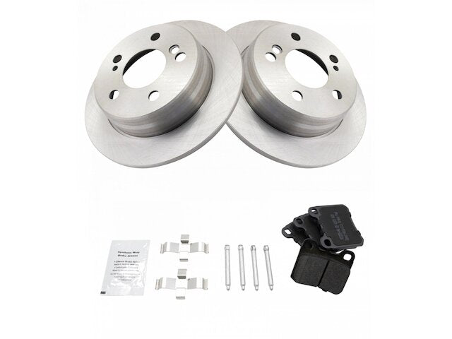 Rear Brake Pad and Rotor Kit - 1990-1993 Mercedes 300D - TRQ 6178-07786969