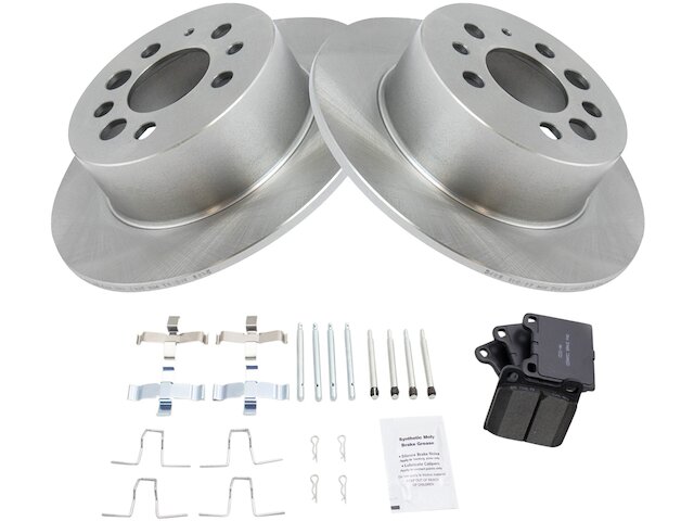 Rear Brake Pad and Rotor Kit - 1991-1995 Volvo 940 - TRQ 847-07788420