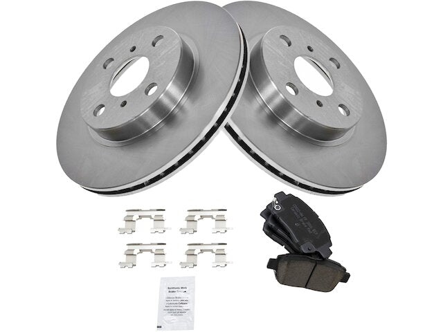Front Brake Pad and Rotor Kit - 2001-2005 Toyota Echo - TRQ 8042-07801766