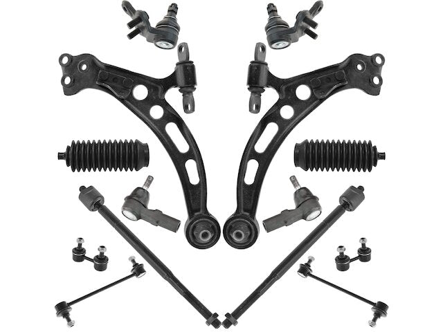 Front and Rear Control Arm Ball Joint Tie Rod End Kit 14 Piece - 1992-1996 Lexus ES300 - TRQ 7516-07802539