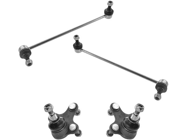 Front Ball Joint Sway Bar Link Kit 4 Piece - 2006-2014 Volkswagen GTI - TRQ 30305-07802642
