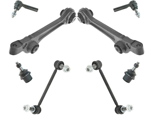 Control Arm Ball Joint Tie Rod End Kit 8 Piece Set - 2011-2022 Chrysler 300 RWD (without Touring Suspension) - TRQ 118388-07829249