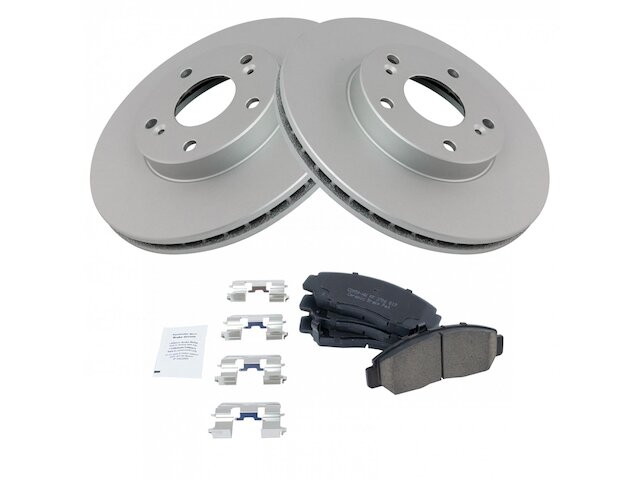 Front Ceramic Brake Pads and Rotor Kit - 2003-2007 Honda Accord 3.0L V6 - TRQ 5986-07833409
