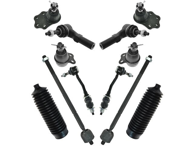 Front Ball Joint Sway Bar Link Tie Rod End Kit 12 Piece - 2000-2004 Dodge Dakota RWD - TRQ 1843-07837230