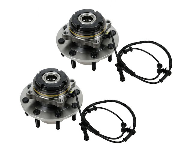 Front Wheel Hub and Bearing Kit 2 Piece Set - with ABS - 1999 Ford F-250 Super Duty 4WD (Up To 03/21/1999) (with 4 Wheel ABS) - TRQ 5337-07842710