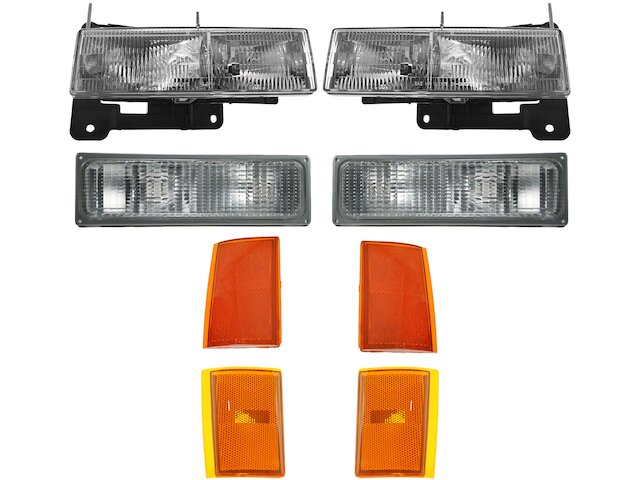 Headlight Cornering Parking Light Kit 8 Piece - 1992-1993 Chevrolet Blazer - DIY Solutions 2958-07861069